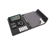 A4 portfolio with wireless charger and multi-device holders colour black