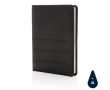 Sustainable branded A5 portfolio from RPET colour black