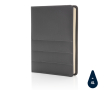 Sustainable branded A5 portfolio from RPET colour grey