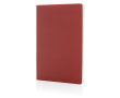 Eco notebook with stone paper, A5, ruled pages colour red