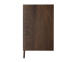 Hardcover notebook with wood grain print, A5, ruled pages colour dark brown