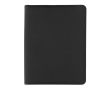 Luxury tech portfolio with zip closure, A4 colour black