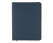 Luxury tech portfolio with zip closure, A4 colour navy-blue
