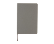 Hardcover FSC® certified notebook, A5, ruled pages colour grey