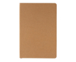 Hardcover FSC® certified notebook, A5, ruled pages colour brown