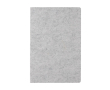 Recycled, branded felt notebook, A5, ruled pages colour grey