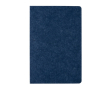 Recycled, branded felt notebook, A5, ruled pages colour blue