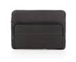 Recycled laptop sleeve with side pocket, 15.6\" colour black