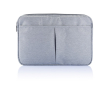 Polyester laptop sleeve, 600D, PVC-free, 15\" colour grey