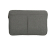 Polyester laptop sleeve, 600D, PVC-free, 15\" colour dark grey