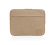 Recycled 300D polyester laptop sleeve, 14\" colour light brown