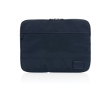 Recycled 300D polyester laptop sleeve, 14\" colour navy-blue