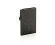 Magnetic aluminium card holder for mobile with RFID blocking colour black