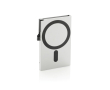 Magnetic aluminium card holder for mobile with RFID blocking colour silver