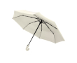 Automatic folding umbrella 21'' matte synthetic leather handle Ø108 colour beige