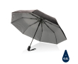 RPET pongee umbrella in two-tone design, Ø97 cm colour silver