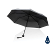 Foldable recycled plastic umbrella in bright colours, Ø95 cm colour black