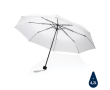 Foldable recycled plastic umbrella in bright colours, Ø95 cm colour white