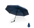 Foldable recycled plastic umbrella in bright colours, Ø95 cm colour navy-blue