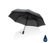 Compact windproof RPET umbrella, foldable, Ø97 cm colour black