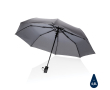 Compact windproof RPET umbrella, foldable, Ø97 cm colour dark grey