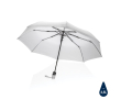 Compact windproof RPET umbrella, foldable, Ø97 cm colour white
