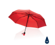 Compact windproof RPET umbrella, foldable, Ø97 cm colour red
