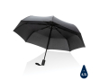 RPET umbrella with push-button open/close, Ø94 cm colour black