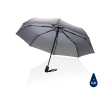 RPET umbrella with push-button open/close, Ø94 cm colour dark grey