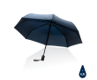 RPET umbrella with push-button open/close, Ø94 cm colour navy-blue