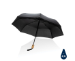 Compact windproof RPET umbrella with automatic open/close, Ø94 cm colour black