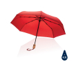 Compact windproof RPET umbrella with automatic open/close, Ø94 cm colour red