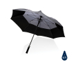 Stormproof umbrella made with recycled materials, Ø120 cm colour dark grey