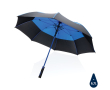 Stormproof umbrella made with recycled materials, Ø120 cm colour blue