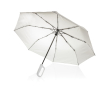 Windproof RPET umbrella with clip handle, Ø97 cm colour beige