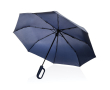 Windproof RPET umbrella with clip handle, Ø97 cm colour navy-blue