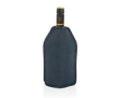 RPET wine bottle cooler sleeve in assorted colours colour navy-blue