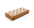 Promotional foldable chess set for events and giveaways colour brown