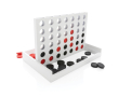 Promotional wooden Connect Four-style gift game colour white