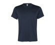 Men's recycled polyester sports t-shirt, 100 g/m², Roly colour navy-blue