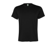 Men's recycled polyester sports t-shirt, 100 g/m², Roly colour black