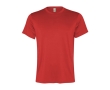 Men's recycled polyester sports t-shirt, 100 g/m², Roly colour red