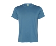 Men's recycled polyester sports t-shirt, 100 g/m², Roly colour pastel blue