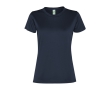 Women's recycled polyester sports t-shirt, 100 g/m², Roly colour navy-blue
