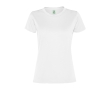 Women's recycled polyester sports t-shirt, 100 g/m², Roly colour white