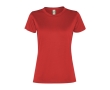 Women's recycled polyester sports t-shirt, 100 g/m², Roly colour red