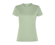 Women's recycled polyester sports t-shirt, 100 g/m², Roly colour mist green