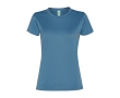 Women's recycled polyester sports t-shirt, 100 g/m², Roly colour pastel blue