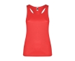Women's sports vest made of technical fabric, 140 g/m², Roly colour red