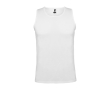 Men's technical sports vest made of polyester, 140 g/m², Roly colour white